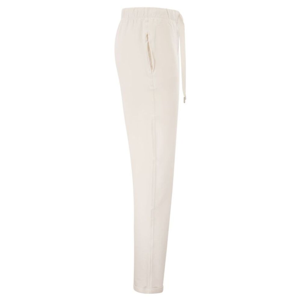Majestic Women Stretch Viscose Jogger Trousers With Drawstring Waist - Picture 3 of 4